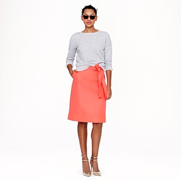 New J Crew Collection neon faille skirt - Picture 2 of 4